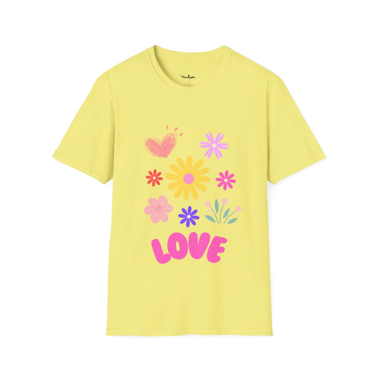 Floral Love T-Shirt By Pineapple.